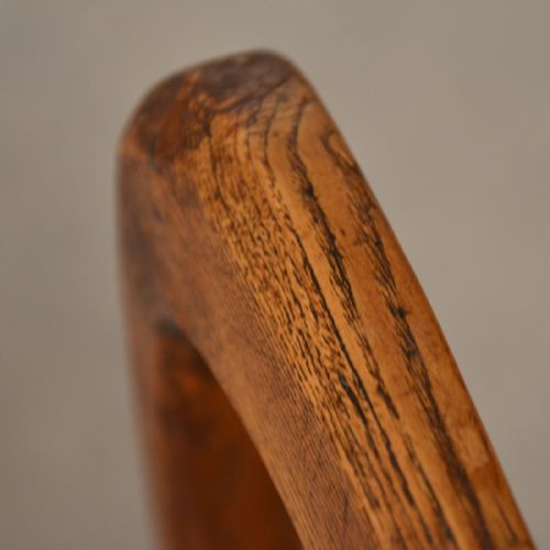 fig 4. Antique Oak, Ash & Elm Study Desk Elbow Chair Large Wide Quality Armchair c1800