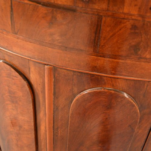 fig 3. Antique Bow Corner Cupboard Quality English Display Cabinet Fine Mahogany c1830