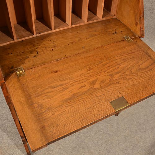 fig 3. Antique Bureau Writing Study Desk Oak Liberty Quality English Arts Crafts c1910