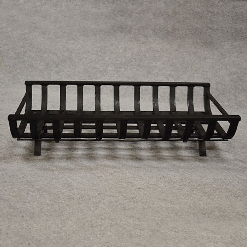 fig 2. Antique Fire Basket Chimney Hearth Fireplace Iron Grate c1900