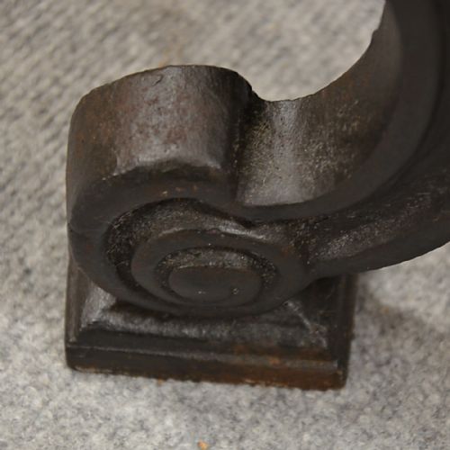 fig 2. Antique Fire Basket Chimney Hearth Fireplace Iron Grate c1900
