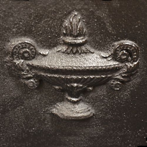 fig 2. Antique Fire Basket Chimney Hearth Fireplace Iron Grate c1900