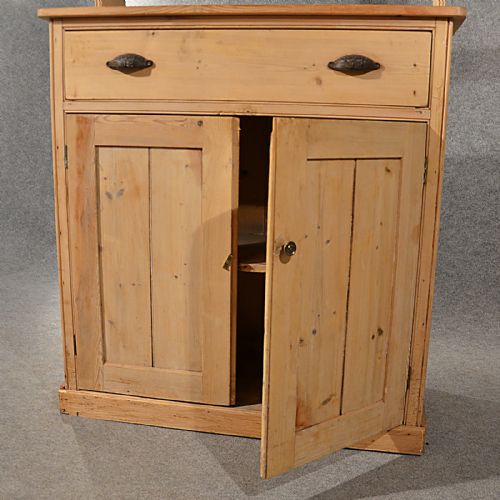 fig 3. Antique Victorian Pine Dresser Welsh Country Kitchen Display Plate Rack c1880