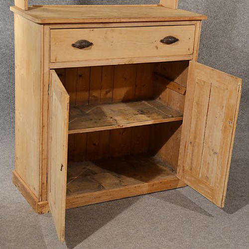 fig 4. Antique Victorian Pine Dresser Welsh Country Kitchen Display Plate Rack c1880
