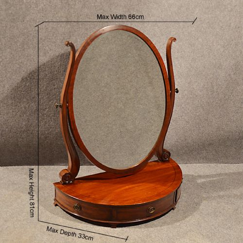fig 1. Antique Victorian Mirror Dressing Ladies Vanity by Waring & Gillow English c1890