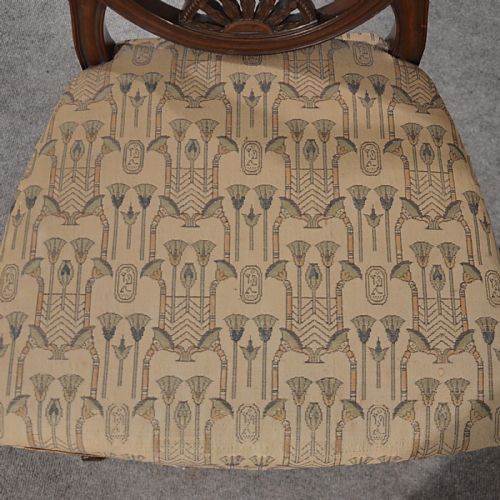 fig 2. Antique Side Chair Study Desk Hall Dining Victorian Hepplewhite Revival c1880