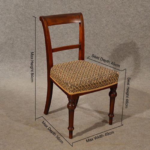 fig 1. Antique Dining Chairs Quality Set of 6 English Victorian Nautical Interest c1890