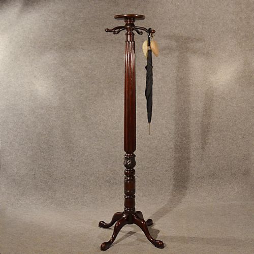 Antique Coat Stand Umbrella Hat Cloak Rack Mahogany English Victorian C1850