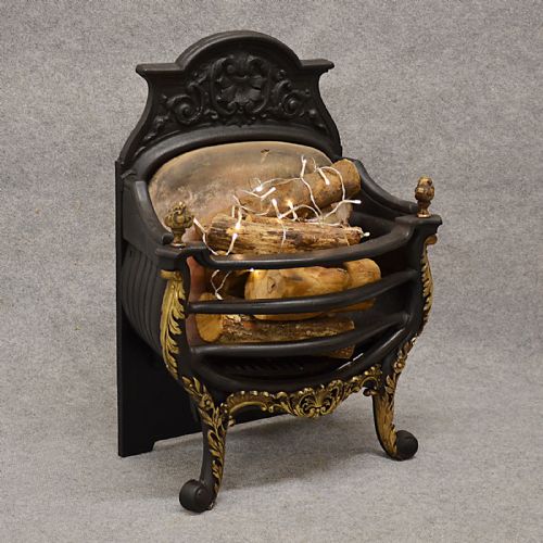 Antique Fire Basket Chimney Hearth Fireplace Grate Top Quality Victorian C1850