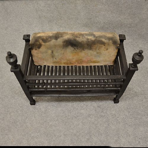 fig 2. Antique Fire Basket Chimney Hearth Fireplace Iron Grate c1900
