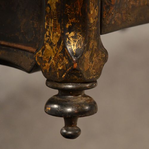 fig 5. Antique Chess Table Games Card Ebonised Mother of Pearl English Victorian c1880