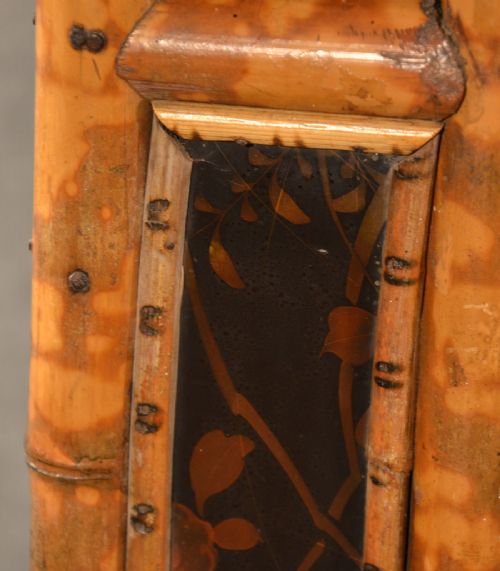 fig 3. Antique Corner Cupboard Display Cabinet Bookcase Original Victorian Bamboo c1880