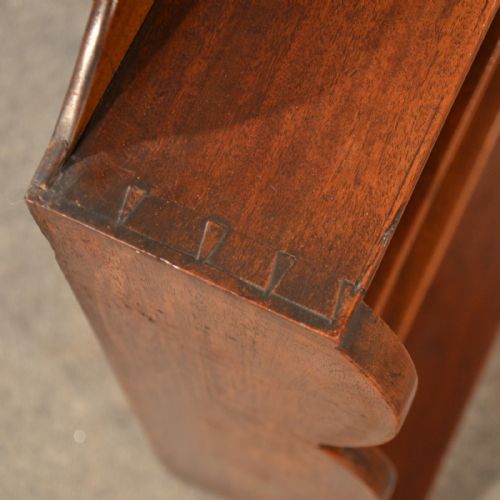 fig 2. Antique Bookcase Display Shelves Wall or Floor English Georgian Mahogany c1800