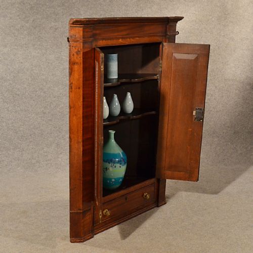 fig 5. Antique Oak Corner Cupboard Quality Large English Georgian Display Cabinet c1780