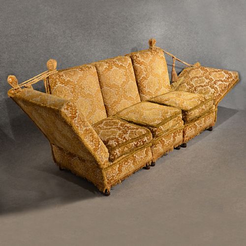 Antique Knole Sofa Couch Settee Large 3 Seater & Day Bed English Victorian C1900