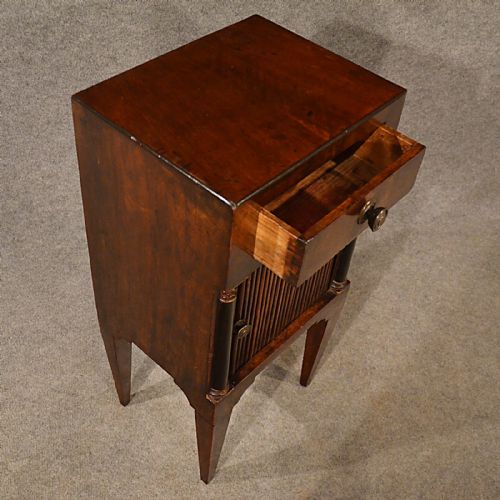 fig 2. Antique Small Side Cabinet Bedside Stand Quality Mahogany English Regency c1820