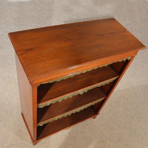 fig 2. Antique Bookcase Display Library Book Cabinet English Victorian Walnut c1900
