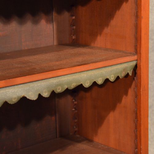 fig 3. Antique Bookcase Display Library Book Cabinet English Victorian Walnut c1900