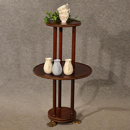 Antique Display Table Dumb Waiter Jardiniere Stand Torchere Empire Style C1880