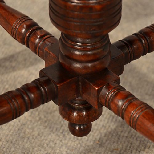 fig 3. Antique Music Piano Stool Walnut Adjustable Height Seat English Victorian c1880