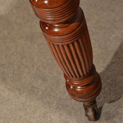 fig 3. Antique Extending Kitchen Dining Table Mahogany Victorian 4 - 8 Seater c1890