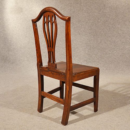 fig 2. Antique Oak Side Study Desk Dining Chair English Georgian Hepplewhite c1790