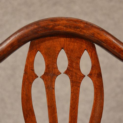 fig 3. Antique Oak Side Study Desk Dining Chair English Georgian Hepplewhite c1790