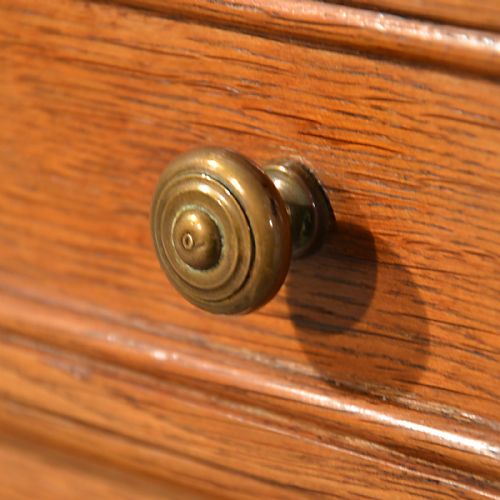 fig 2. Antique Small Cabinet Side Table Bedside Cupboard Unit Quality French Oak c1900