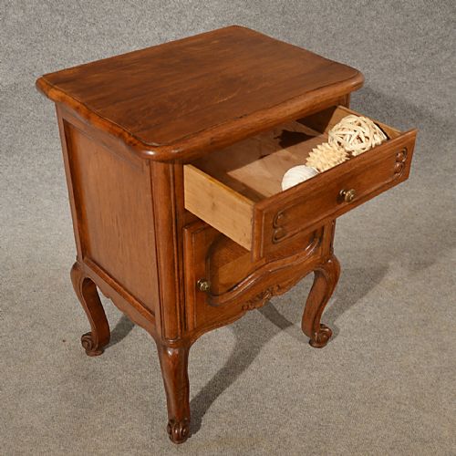 fig 3. Antique Small Cabinet Side Table Bedside Cupboard Unit Quality French Oak c1900