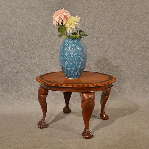 Antique Quality Low Table Side Coffee Magazine Table Asian Mahogany Art Deco