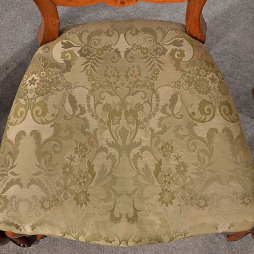fig 2. Antique Dining Chairs Set 3 Mahogany Balloon Back Quality English c1870