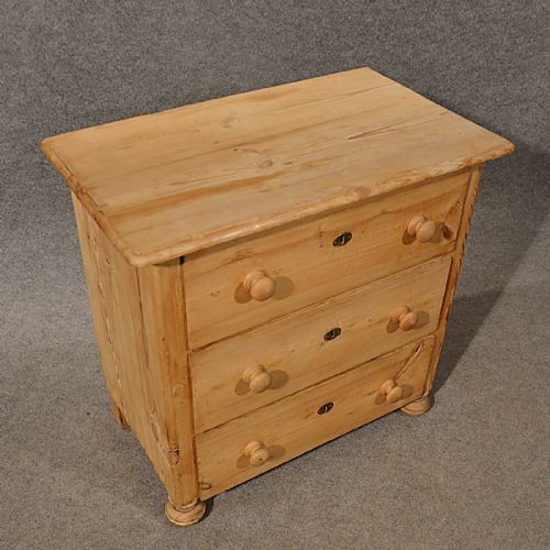 fig 3. Antique Pine Small Chest of Drawers Quality Original English Victorian c1880