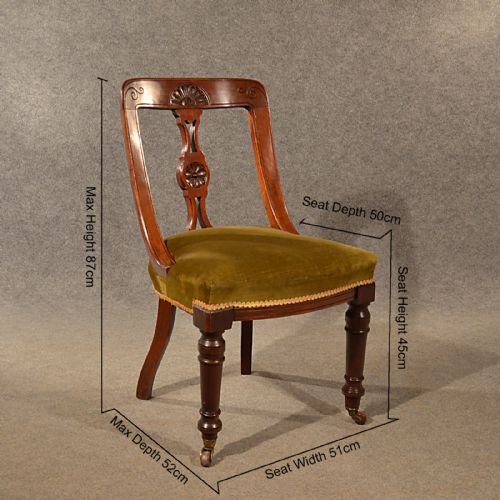 fig 1. Antique Dining Chairs Quality Set of 6 English Victorian Aesthetic Period c1890