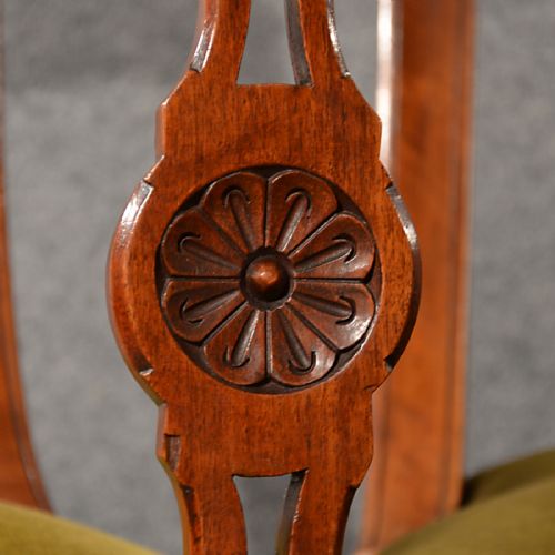 fig 2. Antique Dining Chairs Quality Set of 6 English Victorian Aesthetic Period c1890