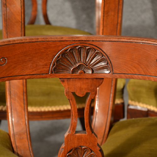 fig 3. Antique Dining Chairs Quality Set of 6 English Victorian Aesthetic Period c1890