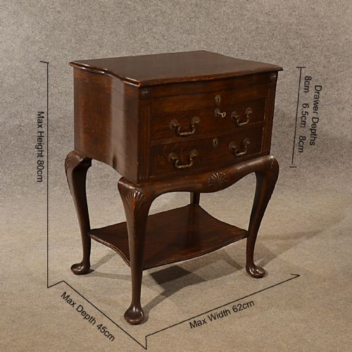 fig 1. Antique Specimen Cabinet Drawers Canteen Collectors Chest Edwardian Oak c1900
