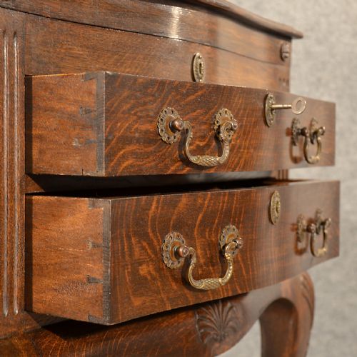 fig 3. Antique Specimen Cabinet Drawers Canteen Collectors Chest Edwardian Oak c1900