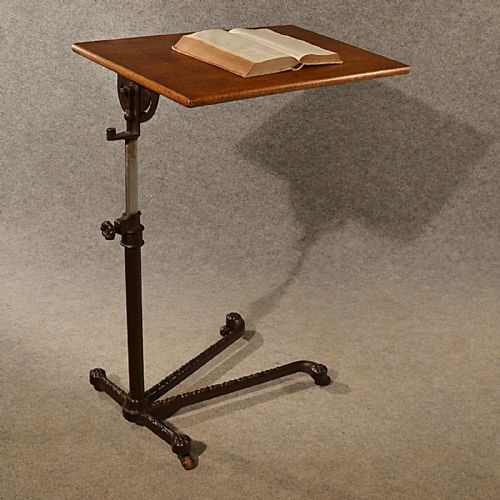 Antique Reading Table Music Book Stand Lectern Musicians English Edwardian C1910