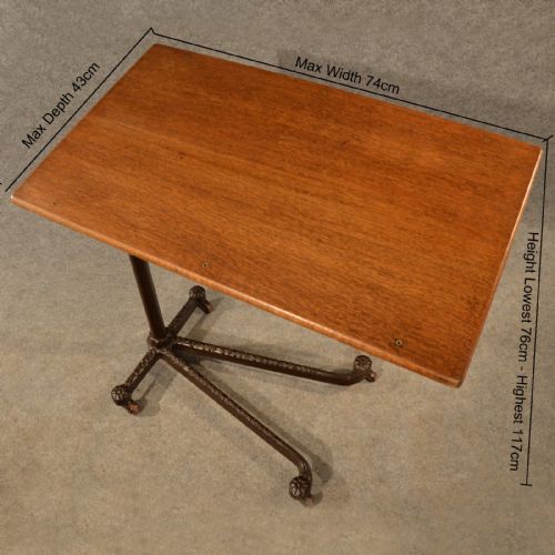 fig 1. Antique Reading Table Music Book Stand Lectern Musicians English Edwardian c1910