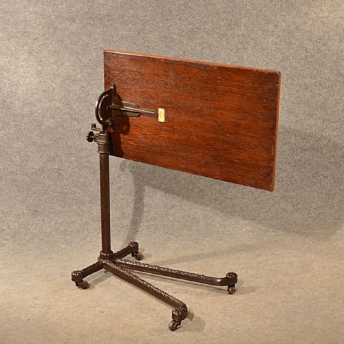 fig 3. Antique Reading Table Music Book Stand Lectern Musicians English Edwardian c1910