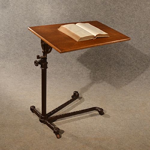 fig 4. Antique Reading Table Music Book Stand Lectern Musicians English Edwardian c1910