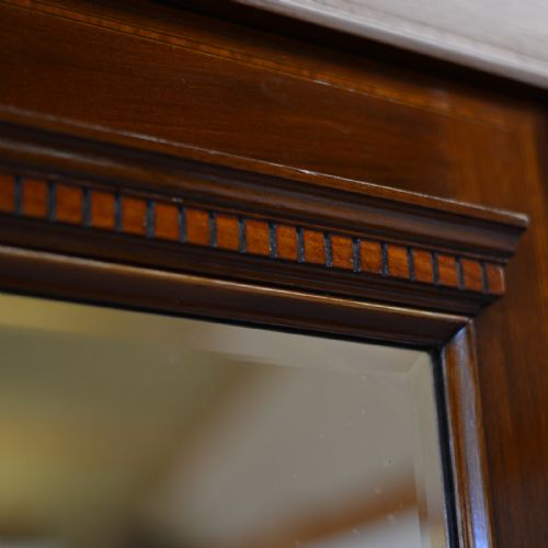 fig 3. Antique Wardrobe Top Quality English Edwardian Mahogany & Fitted Interior c1910