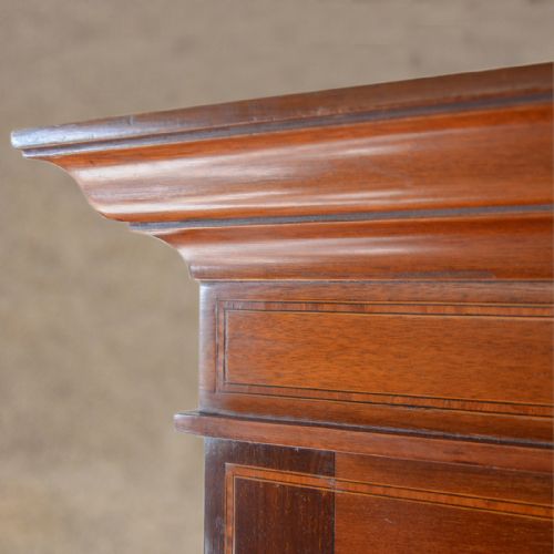 fig 4. Antique Wardrobe Top Quality English Edwardian Mahogany & Fitted Interior c1910