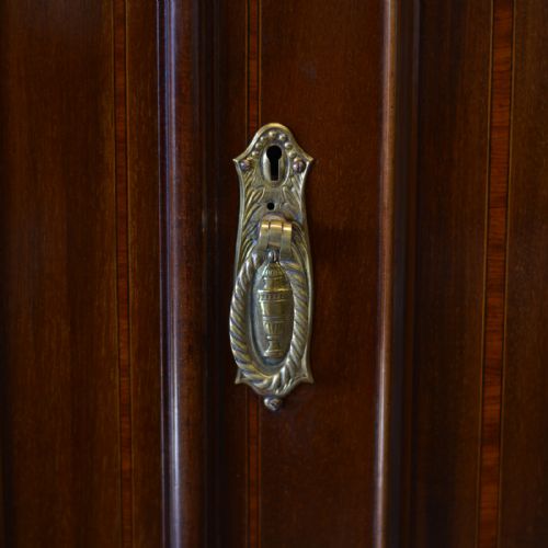 fig 5. Antique Wardrobe Top Quality English Edwardian Mahogany & Fitted Interior c1910