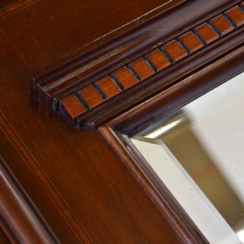 fig 6. Antique Wardrobe Top Quality English Edwardian Mahogany & Fitted Interior c1910