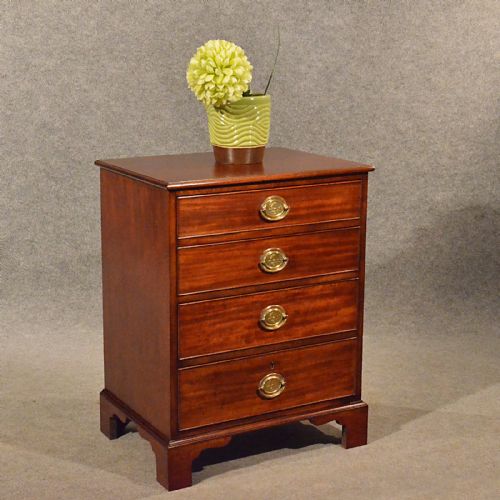 Antique Small Chest of Drawers Bedside Cabinet Quality English Georgian C1800