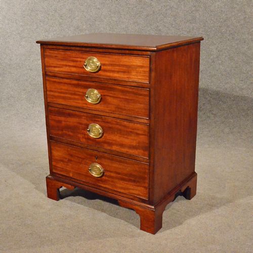 fig 2. Antique Small Chest of Drawers Bedside Cabinet Quality English Georgian c1800