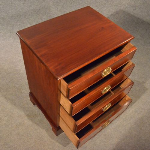 fig 3. Antique Small Chest of Drawers Bedside Cabinet Quality English Georgian c1800