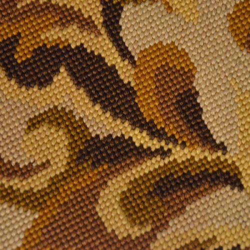 fig 2. Antique Dining Chairs Walnut Balloon Back Tapestry Needlepoint English c1850
