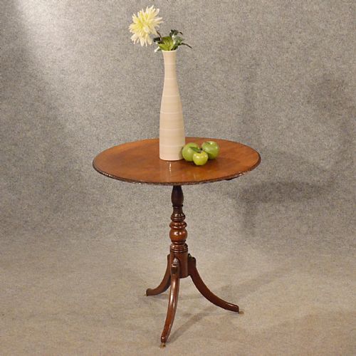 Antique Table Side Lamp Wine Occasional Mahogany Quality English Victorian C1880